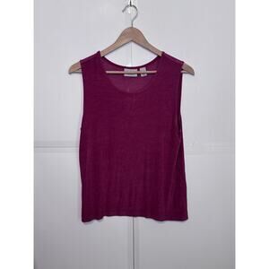 Chico’s Traveler Women's Pink Tank Size 2/Large